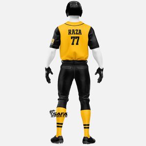 Nuevos Uniformes de Béisbol y Sóftbol para Equipos Adultos, Conjuntos de Camisetas Personalizadas con Transferencia Térmica, Ropa Deportiva 100% Poliéster Transpirable - Product Image 5