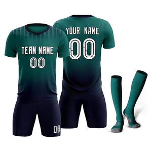 Sublimación de color degradado, uniforme de fútbol, hecho en fábrica, el mejor estilo, ropa de fútbol para hombres, camisetas de alta calidad para adultos - Product Image 1