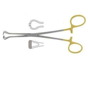 Pinzas Babcock Half-Gold TC de Acero Inoxidable Alemán de 6.4 Pulgadas, Instrumento Manual de Agarre, Herramientas Quirúrgicas Básicas para Intestino - Product Image 2