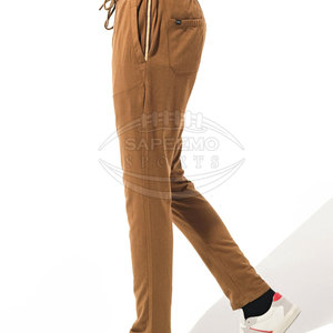 Pantalons de survêtement décontractés pour hommes, taille à cordon, coupe-vent, tissu en toile léger, de haute qualité, slim, athlétique, joggers - Product Image 5