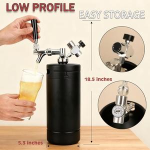 Mini-fût portable en acier inoxydable pressurisé avec robinet pour brassage artisanal <span class=keywords><strong>à</strong></span> domicile - Product Image 4