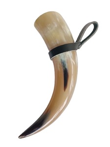 Corne à boire naturelle Viking de haute qualité polie écologique en corne de buffle Design animal - Product Image 3