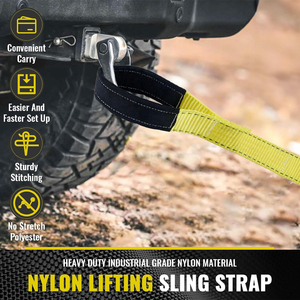 Eslingas de Nailon de Alta Resistencia de 15' x 2\", Capacidad de 22500 lbs - Product Image 4