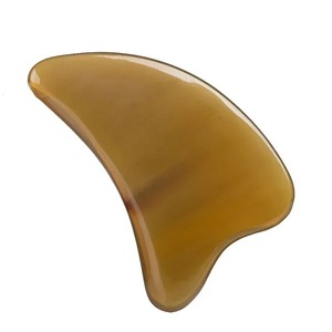 Custom Jade Facial Body <b>Scraping</b> Massage Tool brown Guasha Stone Gua Sha <b>Board</b> - Product Image 1