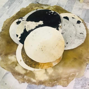 Pieles de cabeza de tambor transparentes naturales de cabra de vaca de tamaño personalizado. Piel de tambor de cabra Animal completa para piel de tambor de instrumentos personalizados - Product Image 5