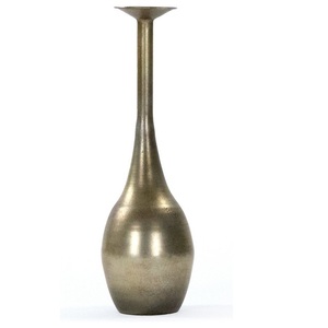 Florero decorativo y botella de plata antigua para el suelo del hogar, centro de mesa moderno elegante, florero de Metal, decoración de bodas - Product Image 1