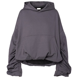 Sweat à capuche tendance Boxy Fit pour femme 100% toile de coton ODM imprimé sur mesure avec logo avant Style hivernal - Product Image 1