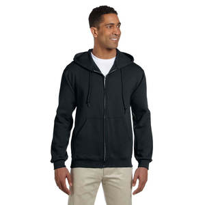 Sweat à capuche pour homme à fermeture éclair, manches longues, en molleton 100% coton, respirant, écologique, pour le sport de plein air et le jogging - Product Image 1