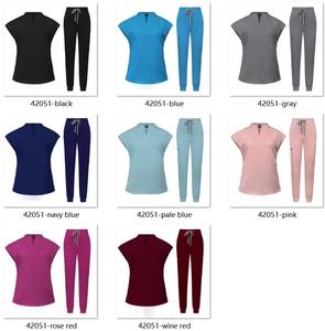 Uniformes Médicos de Secado Rápido para Hospital, Pantalones Jogger y Blusa con Logotipo Personalizado, Uniformes para Dentistas, Médicos y Enfermeras - Product Image 5