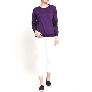 Sweats à capuche tricotés solides décontractés d'hiver pour femmes nouveauté sweats imprimés avec couleurs contrastées Logo de service OEM sur le devant - Product Image 4