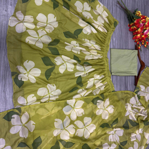 Hermosa última ropa de fiesta Lehenga con hermoso estampado floral - Product Image 1