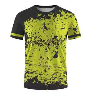 เสื้อยืดผู้ชายแบบถักสไตล์สปอร์ตพิมพ์ลายซับลิเมชั่นสีสันตามสั่ง แขนสั้น สไตล์ฤดูร้อนรุ่นล่าสุด - Product Image 6