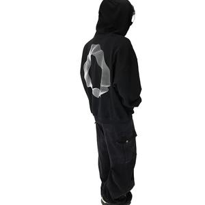 Diseño personalizado al por mayor de los hombres de lavado ácido hombres sudaderas con capucha mejor calidad precio barato hombres de lavado ácido sudaderas con capucha - Product Image 3