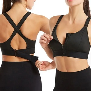 Sports <b>Yoga</b> Bra, Tight Fitting, Gathering, High-strength, Shockproof, Fitness, Running, Cycling, with Chest <b>Cushion</b>, Sports Top - Product Image 1