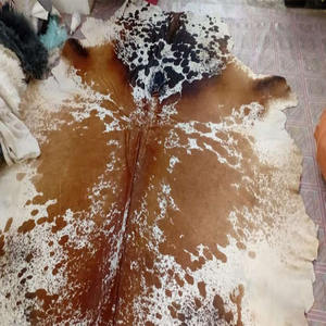 Rustic Cowhide Rug For Bags Shoes Garment Sofa Furniture Upholstery Bedding Blankets Throws Home Decor Genuine Real <b>Leather</b> Hide - Product Image 3
