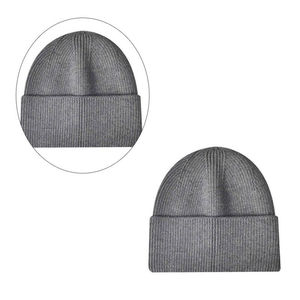 Cómodos hombres Beanie Caps 100% lana logotipo personalizado 3D bordado imagen estilo invierno sombreros Unisex adultos - Product Image 2