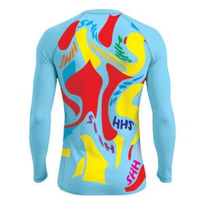 Camiseta de Manga Larga Unisex con Protección UV y Diseño Único en el Panel del Pecho, de Secado Rápido, en Tela de Algodón y Poliéster - Product Image 2