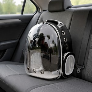 Mochila Transparente Tipo Cápsula Espacial para Mascotas, con Apertura Lateral, para Perros y Gatos, Transpirable y Portátil - Product Image 3