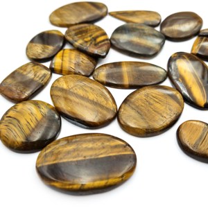 Cabujón de ojo de tigre Natural de 100 CT de alta calidad, piedras preciosas sueltas certificadas IGI, marrón, blanco, rojo, tamaños de forma mixta, 9mm, 14mm, 20mm - Product Image 4