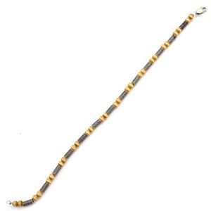 925 Sterling Silver Mother-of-Pearl Cat's Eye Stone <b>Bracelet</b> Elegant Pearl Bangles - Product Image 2