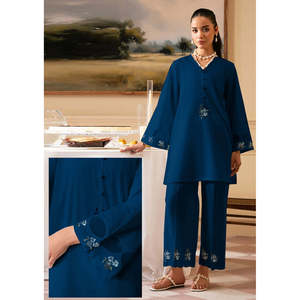 Conjunto de Traje Bordado de 2 Piezas para Mujer FANINO con Mangas de Organza, Elegante y con Estilo - Product Image 3