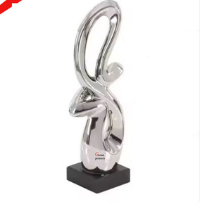 Objet décoratif en acier inoxydable doré, nouveau look, pour la maison ou le bureau - Product Image 3