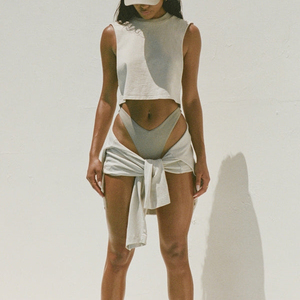 เสื้อกล้ามสำหรับผู้หญิงผ้าคอตตอนแห้งเร็วเสื้อครอปไซส์ XS เสื้อกล้ามออกกำลังกายเซ็กซี่เสื้อกล้ามทรงหลวมดีไซน์เรียบ - Product Image 6