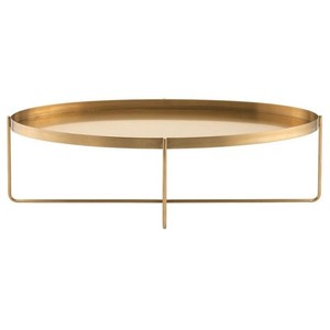 Mid Century Modern Gold 4-Legged <b>Folding</b> <b>Table</b> Stand Handmade <b>Round</b> Plate Top Rod Brass Finish Home Hotel Decor Coffee <b>Tables</b> - Product Image 3