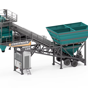 Mobile 100 100 M3/h Mobile Ready Mix Plant Advanced Portable Concrete Solution - Product Image 4
