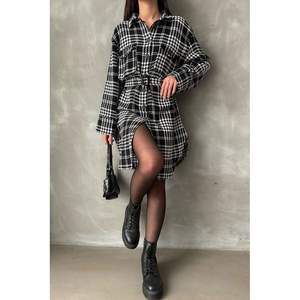 Robe décontractée à carreaux pied-de-poule - Produit en gros - Product Image 5