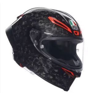 Casco de Motocicleta de Fibra de Carbono, Casco Integral para Motociclismo, Negro Brillante, Visera Transparente, Ajustable, Unisex, Deportes al Aire Libre - Product Image 3