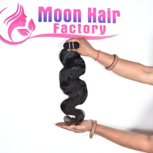 Cabello Humano Indio Virgen Remy con Ondas Corporales, Extensiones de Cabello con Puntas Sueltas, Estilo Natural, de Templo, para Exportación, Disponible para Pedidos en Línea - Product Image 2