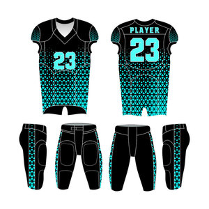 Ensemble d'uniformes de football américain 7v7 personnalisés en polyester 100 %, grande taille, séchage rapide, respirant, impression numérique, nouveau design - Product Image 4