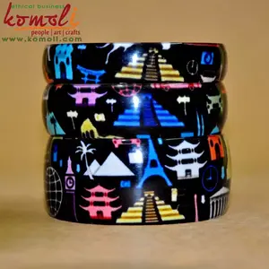 ที่ขายดีที่สุดอีพ็อกซี่และเรซิ่นกำไลข้อมือและสร้อยข้อมือกระดาษลามิเนตขายส่งแฟชั่นเครื่องประดับกำไลเพื่อการส่งออก - Product Image 3