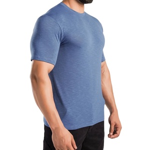 100% Cotton <b>Custom</b> Logo Eco-Friendly Breathable Gym Workout T-<b>Shirt</b> for Men with <b>Compressed</b> <b>Design</b> - Product Image 4