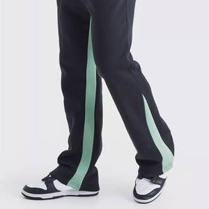 Survêtements évasés en tissu 100% coton pour hommes en plusieurs couleurs OEM Custom Made Logo Design Men Flare Tracksuits à bas prix - Product Image 5