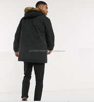 Veste parka à capuche détachable personnalisée