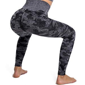 Meilleure vente pantalon de yoga fitness taille haute pour femme leggings imprimés en polaire taille moyenne avec poche grande taille prix de vente en gros - Product Image 1