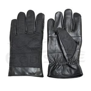 Men's Genuine Sheepskin Winter <b>Gloves</b> Outdoor Canvas Fabric Durable Grip Reinforced <b>Fingers</b> Wholesale Custom Bulk for Daily Use - Product Image 2