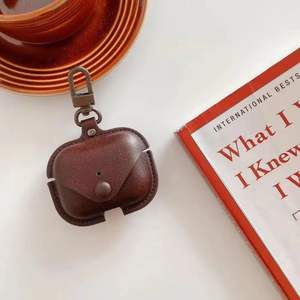 <b>Custom</b> LOGO PU Leather Wireless Earphone Charging <b>Case</b> for <b>Airpods</b> Pro 3 <b>Case</b> - Product Image 4