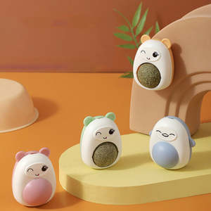 Balles de catnip en plastique écologiques populaires, style dessin animé mignon, sucettes tournantes amusantes, jouets pour chats - Product Image 2