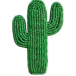 Luxury Seed Beads Embroidery <b>Patch</b> For Fashion Ethnic Beaded Embroidery <b>Patch</b> For Traditional - Product Image 2