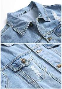 Veste en jean sherpa lourde doublée pour l'hiver manteau en jean bleu épais élégant streetwear mode vêtements d'extérieur décontracté - Product Image 5