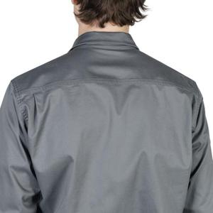Chemise en flanelle à carreaux décontractée pour homme - Gris fer - 100% coton tissé - Taille XL - Product Image 6