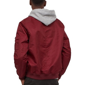 Blousons de mode urbaine personnalisés avec impression sur mesure, fermeture éclair, coupe-vent décontracté, style bomber, réduction sur les achats en gros, grandes tailles - Product Image 2