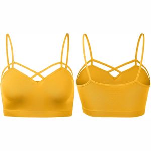 Nouvelle arrivée Soutien-gorge de sport pour femmes sur mesure Vêtements d'entraînement respirants avec motif solide et logo avant Bas quantité minimale de commande meilleur prix - Product Image 6