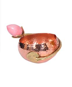 Ensemble personnalisé de 2 bols en cuivre à joint bol décoratif de cuisine bol design martelé - Product Image 5