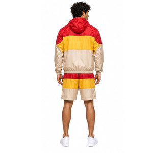 Casual <b>Athletic</b> Breathable Windbreaker Shorts Set for Men's Winter Outdoor Streetwear Active Training - Product Image 4