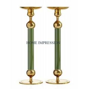 Leaf Designing <b>Silver</b> Ware Table Large Size Candle Holders Wedding Decoration Tealight Christmas Metal Candle Holder Best Price - Product Image 2