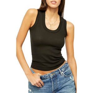 Venta al por mayor de ropa de gimnasio para mujer con etiqueta privada personalizada camiseta sin mangas de gimnasio en blanco para entrenamiento camiseta sin mangas deportiva para mujer - Product Image 4